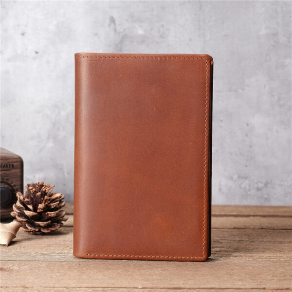 Leather Passport Wallet Retro Leather Card Holder - Image 4