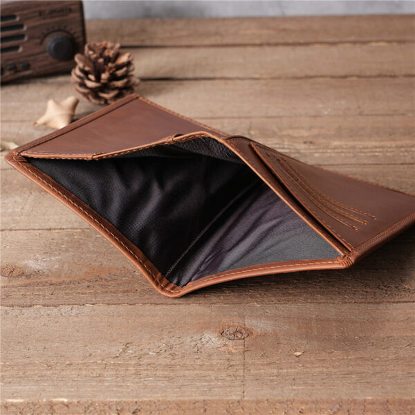 Leather Passport Wallet Retro Leather Card Holder - Image 5